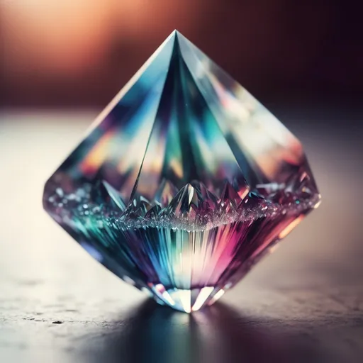 Prompt: blurry geo art textrerd crystal 

