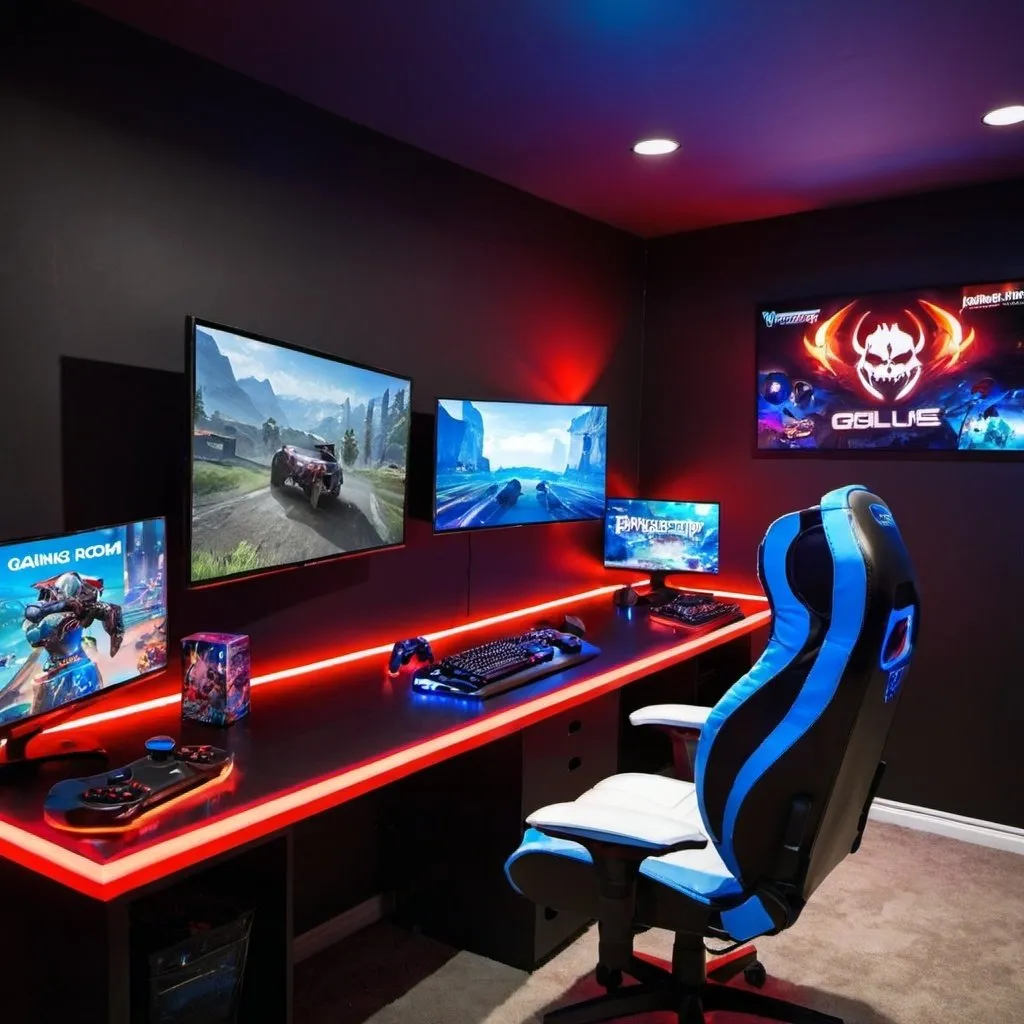 Prompt: Gaming room
