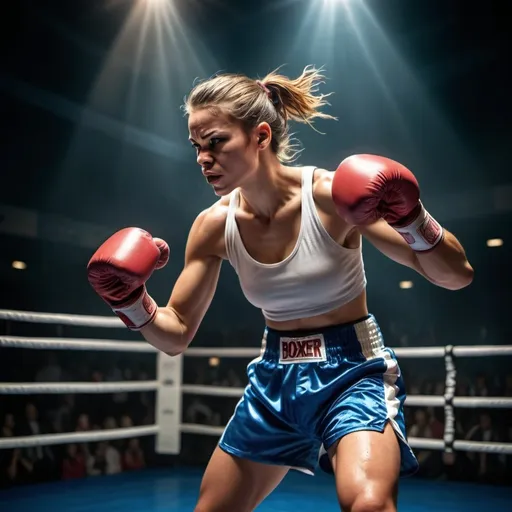 Prompt: Boxer from Taiwan shakes off gender questions to win fight and assure medal