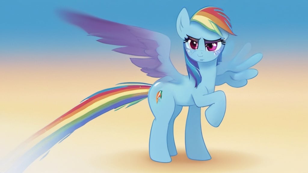 Prompt: rainbow dash