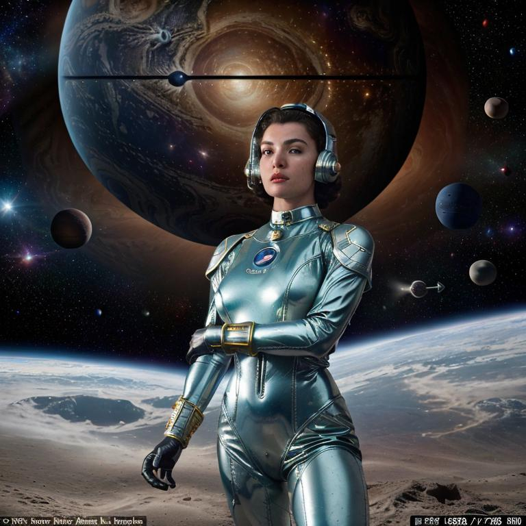 Prompt: 
1950s space fiction planet stories magazine cover all women astro amazons reading technical manual. tight shiny spacesuit,Sony Alpha 7 50mm 1.8,medium shot, high-resolution image with fine details, ultra detailed, extremely realistic, intricate, photorealistic, epic composition, masterpiece

