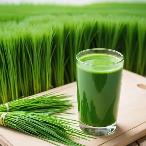 Prompt: barley grass juice