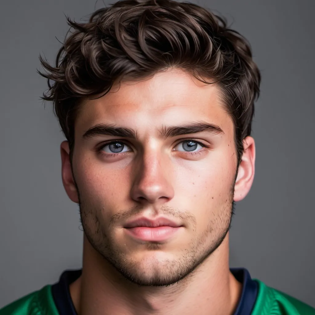 Prompt: His name is Quinton. He is 25 years old and a hockey captain. He is hot as sin with dark eyes and a chiseled jaw. He is an athlete build like a god but on the inside is the sweetest cinnamon roll of a man. he has dark hair and mysterious eyes