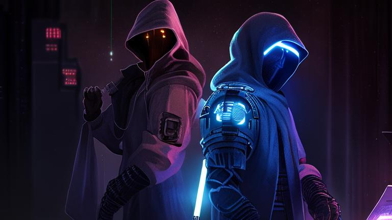 Prompt: Cyber jedi
