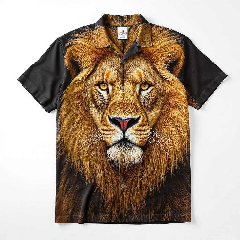 Prompt: aramario camisa leaon subreal 
