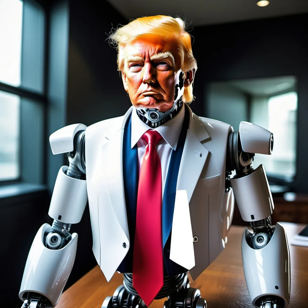 Prompt: Donald Trump as a robot