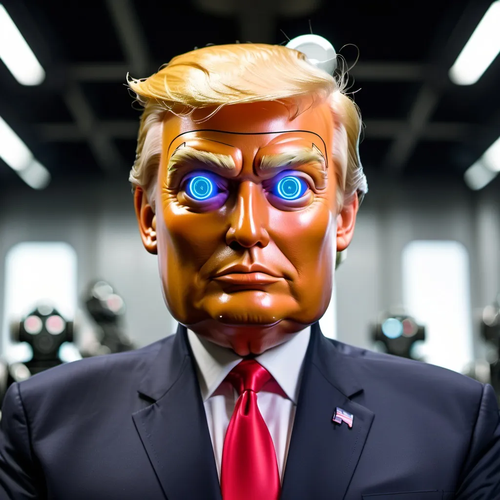 Prompt: Robot Donald trump