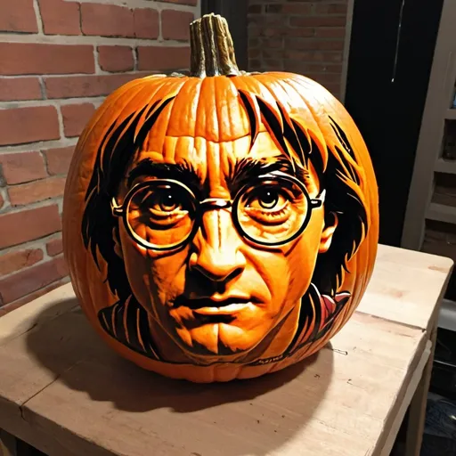 Prompt: Harry potter pumpkin