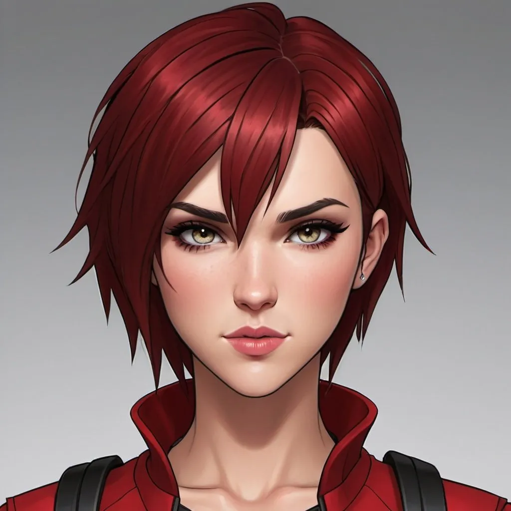 Prompt: Ruby Rose from team RWBY, realistic, young and beautiful face, symetrical beauty face, whole body with sycthe