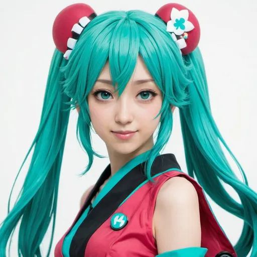 Prompt: Hatsume Miku if real person, more mature, beautiful

