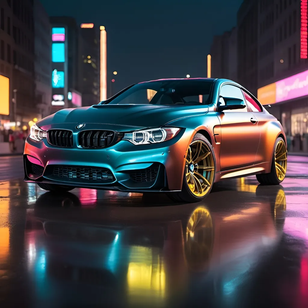 Prompt: Futuristic BMW M4