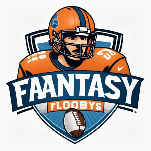 Prompt: Sports Graphic for a fantasy football league, that is a white background, and very clearly reads "Fantasy Floosboys" in a typical sports graphic font, diagonally from bottom left to top right.