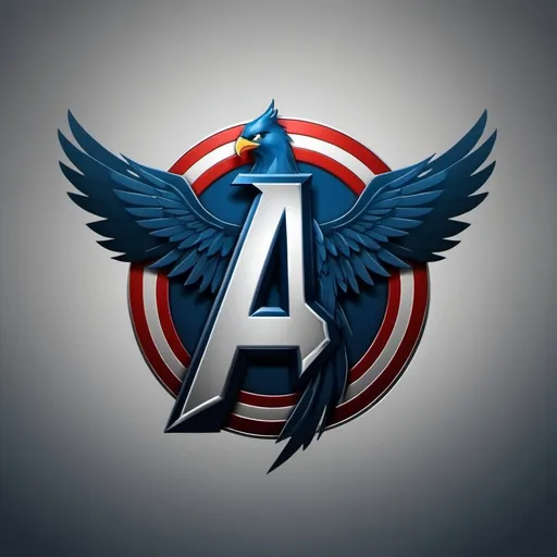 Prompt: Create a Logo with the text Blue Phoenix Avengers for Vets in the style of the image guidance
