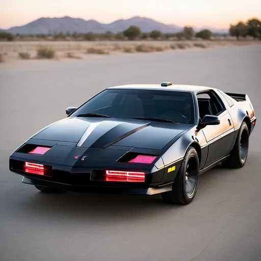 Prompt: Make a knight rider kitt from the future