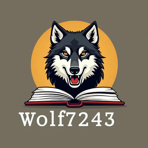 Prompt: I need a logo for my podcast called"Talking back to Books". It will consist of book reviews, quotes and a reading of the current book I'm reading. I also will have copies of said books available to listeners as well as an audio copy. I would like my trademark on the logo, the parant company, called "Lone Wolf Custom Services"; and my handle which I use on all my latforms: "Wolf7243".