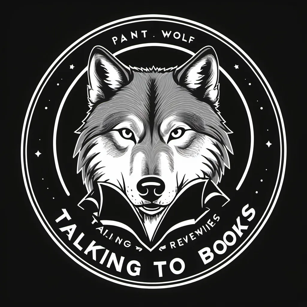 Prompt: I need a logo for my podcast called"Talking back to Books". It will consist of book reviews, quotes and a reading of the current book I'm reading. I also will have copies of said books available to listeners as well as an audio copy. I would like my trademark on the logo, the parant company, called "Lone Wolf Custom Services"; and my handle which I use on all my latforms: "Wolf7243".