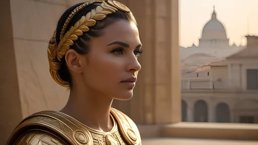 Prompt: detailed Roman-inspired Starfleet armor, ornate, intricate design, detailed Starfleet communicator badges, realistic rank insignia, Starfleet-inspired Roman toga, ancient Roman hairstyle, relaxed posture, natural posture, dramatic lighting and shadows,  sci-fi, detailed faces, detailed hair, highly detailed eyes, detailed iris texture, detailed pupils, detailed eyelashes, detailed eyebrows, detailed arms, relaxed arms, detailed hands, relaxed hands, detailed mouths, on a hill above a futuristic city, gleaming, futuristic Roman architecture, splendid, opulent, Highly detailed futuristic depictions of Roman iconography, marble and gold materials, intricate marble carvings, futuristic Roman architecture, gold accents, ultra-detailed, professional, futuristic, Roman iconography, marble, gold, intricate details, luxurious, vibrant and dynamic, Roman Empire vibe, captivating storytelling, expressive faces, intense expressions, cybernetic enhancements, futuristic technology, detailed futuristic work stations, cinematic quality, dynamic composition, dramatic poses, unique visual narrative, dramatic angles, lens flare, professional lighting, subdued color scheme, the golden hour, Spock