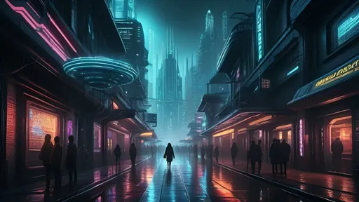 Prompt: Futuristic sci-fi illustration combining elements of Star Trek and Blade Runner, IMAX 70mm film, Voigtlander Super-wide Heliar 15mm lens, iconic characters, high-tech cybernetic enhancements, gritty urban cityscape, neon-lit streets, detailed spaceship with sleek metallic design, intense and moody atmosphere, cybernetic enhancements, intense close-ups, expressive faces, detailed faces, detailed eyes, detailed hair, detailed skin, detailed hands, realistic skin,  detailed Starfleet uniforms, detailed Starfleet communicator badges, detailed clothing, advanced technology, rain, highres, ultra-detailed, sci-fi, cyberpunk, intense atmosphere, futuristic spaceship, urban setting, neon-lit, cybernetic enhancements, professional, moody lighting,