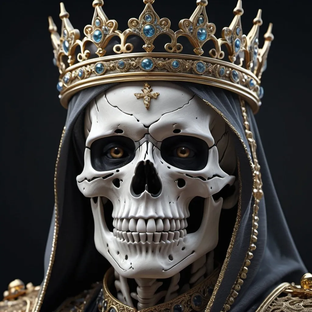 Prompt: extremely realistic, hyperdetailed, skeleton king, highly detailed face, highly detailed eyes, full body, whole body visible, full character visible, dark lighting, high definition, ultra realistic, 2D drawing, 8K, digital art