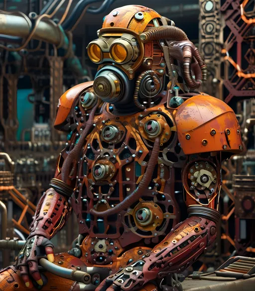 Prompt: (((He is wielding a shield that is just a giant gear, and a hammer that is a brick tied to the end of a pipe))),
Ultra-detailed ultra-realistic hyperdetailed hyperrealistic image of a man in a post apocalyptic dystopian psychedelic wasteland, wearing a ridiculous outlandish excessive exaggerated extreme over the top full suit of junk scrap parts wacky armor and helmet, tons of seemingly useless gizmo gadget accessories attachments to armor, rusty scrap junk metal warrior of the wasteland, comic book 80s dc style, aeon flux animation style, Cartoon classic heavy metal style, heavy metal power metal speed metal thrash metal cover art, 90s pc video game box art style, quirky whimsical wacky weird eccentric epic ultimate intense gritty dystopian retro retro futuristic, moebius style, very magical hyperrealistic surrealism, wasteland ruins desolation in background, ultra-detailed, ultra-realistic, vivid intricate elaborate fantastical amazing wondrous masterwork savant quality masterpiece, (((it is very important that you portay the hammer and shield correctly focus on doing that right for once)))
<mymodel>