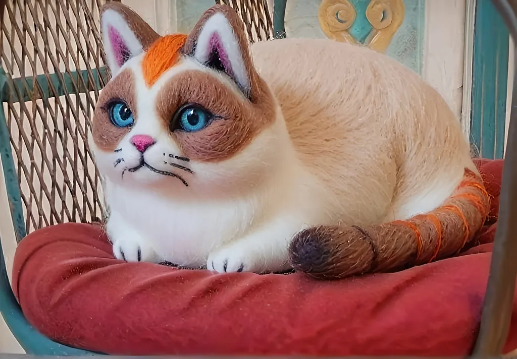 Prompt: A siamese cat, white orange gray fur, giant criss crossed blue eyes, stalks prey, ready to pounce, hunting, prowling, ultra-detailed, ultra-realistic, vivid intricate elaborate fantastical detail, vivid colors, intricate, elaborate, creative complex composition, masterwork unique original masterpiece, best quality, best detail, 4k, hd, highres, highly detailed, unreal octane, intense cinematic, dynamic light and shadow, contrast, ray tracing, depth of field, meticulously fine-tuned detail, fantastical amazing wondrous epic brilliant radiant vivid illustration ,  <mymodel>