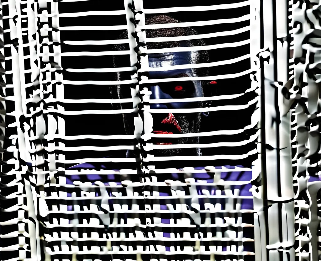 Prompt: Peeking through the blinds you see a strange stranger creepy unnatural unsettling unnerving scary man staring at you from rightoutside, his eyes are not normal and he has no face, he is holding something bloody and organic and writhing, it is night and dark, eerie horror, otherworldly horror, creepy lurking horror, looming, in the shadows, ultra-detailed vivid colorful creative complex composition, elaborate meticulous methodical fine tuned detailing  , best quality, best detail, absurdres, masterwork unique original brilliant masterpiece, highest quality, best detail, 4k HD, raw, professional, wide view, slr, excessive exaggerated outlandish over the top cartoon comic graphic novel adult cartoon animation art style, <mymodel>