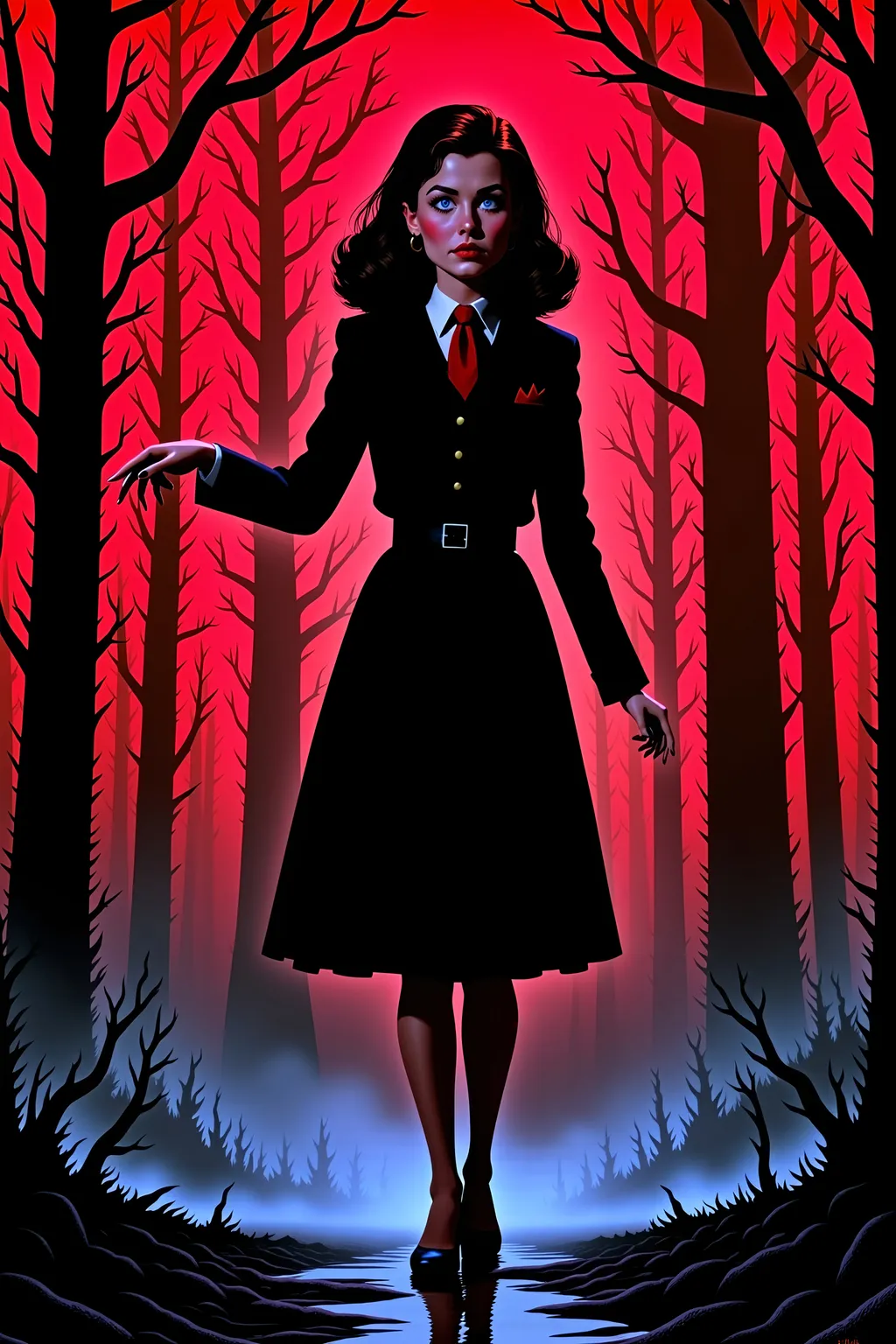 Prompt: Audrey Horne, twin peaks, Audrey's dance, in the double R diner, iconic scene
