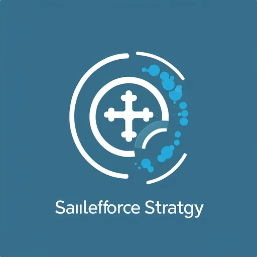 Prompt: A logo for a strategy team focused on salesforce strategy for health care companies. The logo colors should use the Deloitte color scheme and the title below the logo should read "Salesforce Strategy."