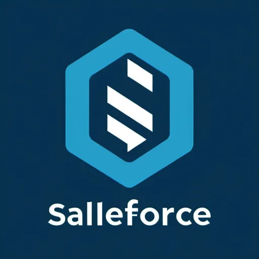 Prompt: (Professional logo design), (Enterprise Salesforce) Enablement business unit, modern healthcare focus, (minimalistic style), sleek and contemporary appearance, navy blue and white color scheme with striking cyan accents, clean lines and sharp rounded shapes, appealing to a corporate audience, innovative design elements, high quality and attention to detail, suitable for branding purposes.