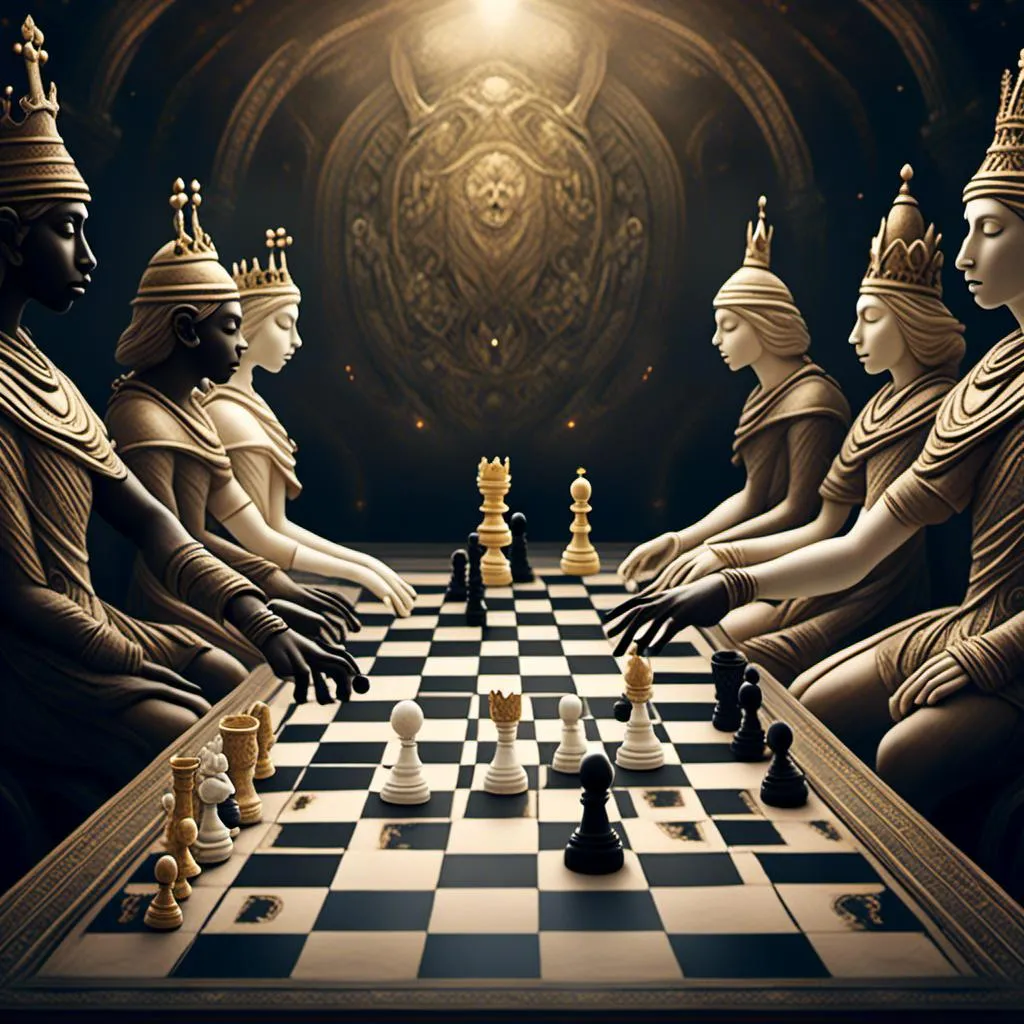 Prompt: <mymodel> Checkmate! White King Takes Black King.