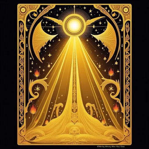 Prompt: El Libro de Oro, Saint Germain.
(Gold, Yellow light Colors. Temperance.)