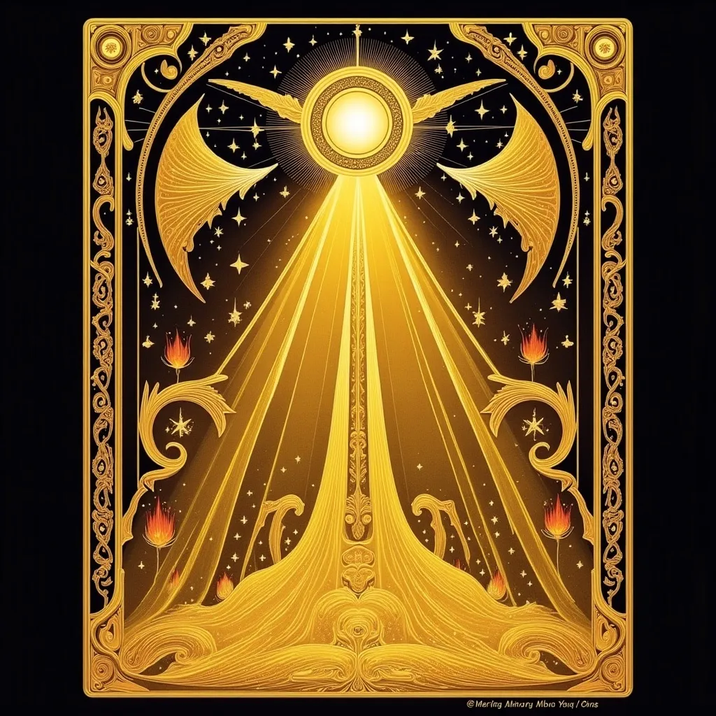 Prompt: El Libro de Oro, Saint Germain.
(Gold, Yellow light Colors. Temperance.)