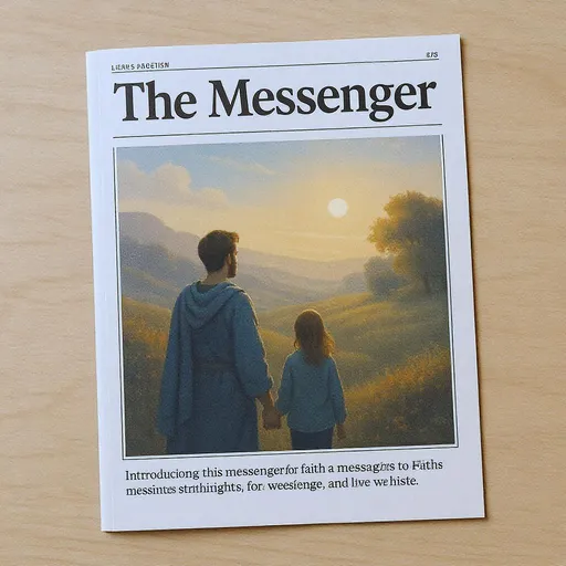 Prompt: Genera un magazine cristiano, nombre. el Mensajero, contenido introducción a al mensajero, propósito llevar mensaje de fe , esperanza y amor