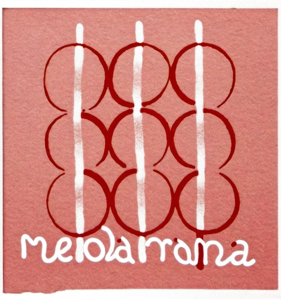 Prompt: a logo for an art and poetry magazine website called "melodrama" focused on experimental art