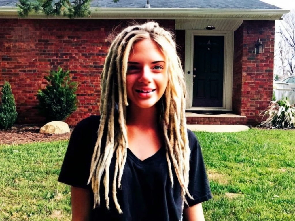 Prompt: Make this girl an African American man with locs