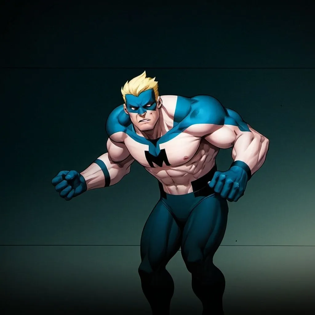 Prompt: The Immortal from invincible, with blonde hair. 