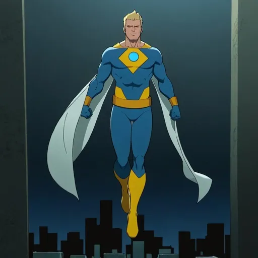 Prompt: The Immortal from invincible, with blonde hair. 