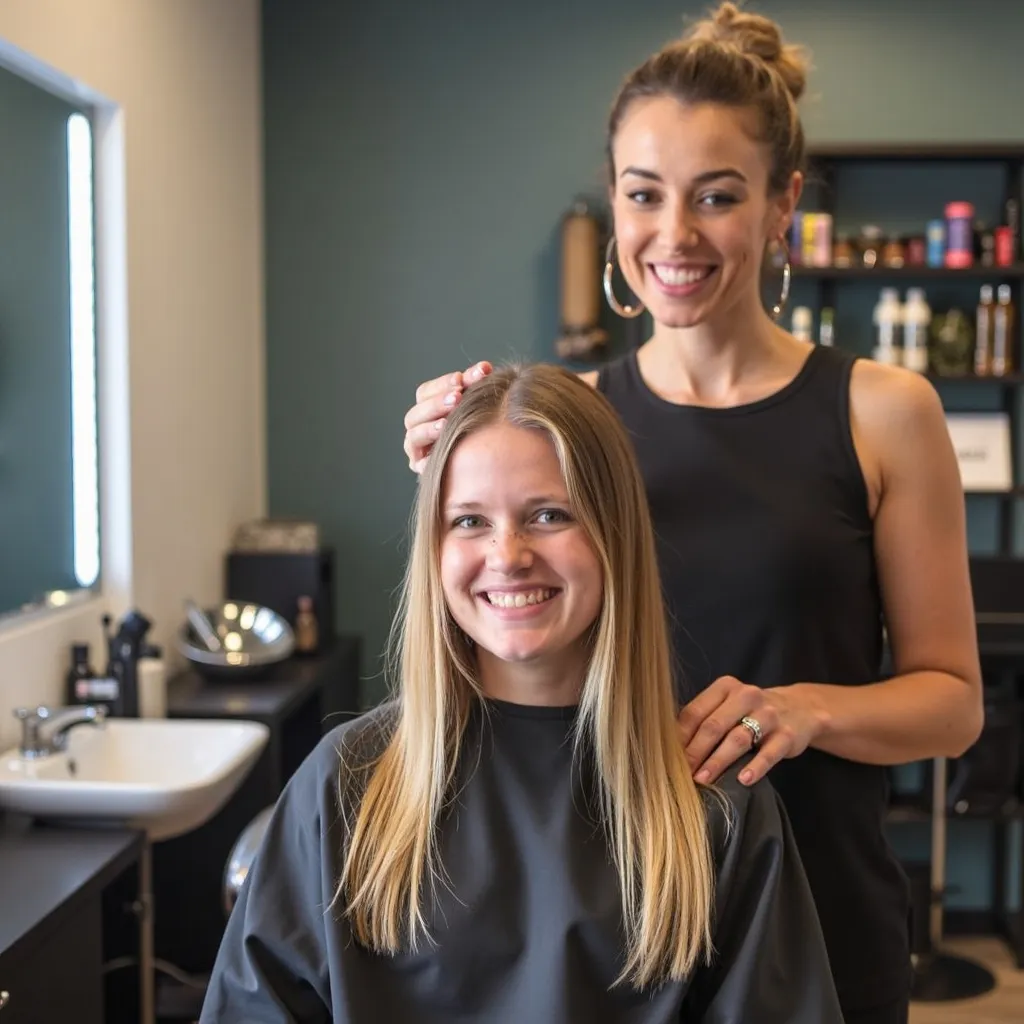 Prompt: Saturday at the hair salon