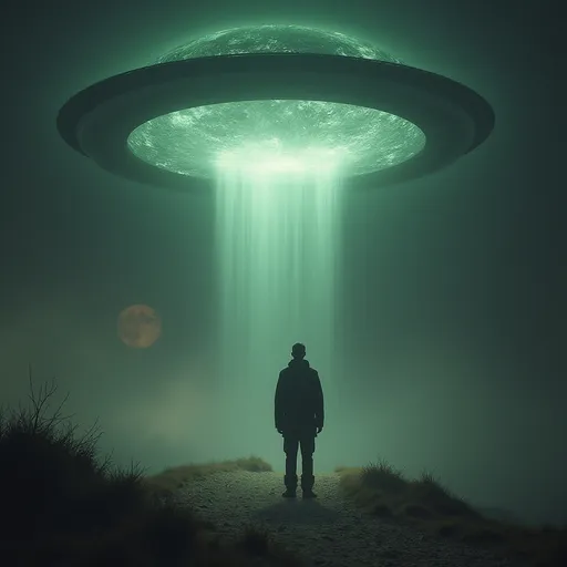 Prompt: Abducted by aliens