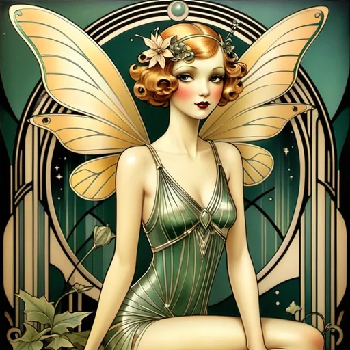 Prompt: Art deco fairy