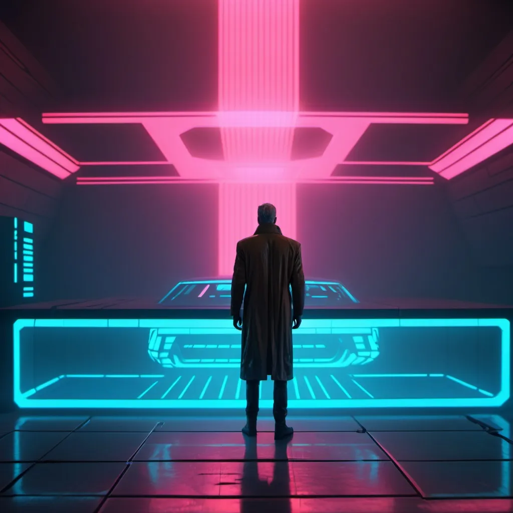 Prompt: Blade runner 2049 hologram