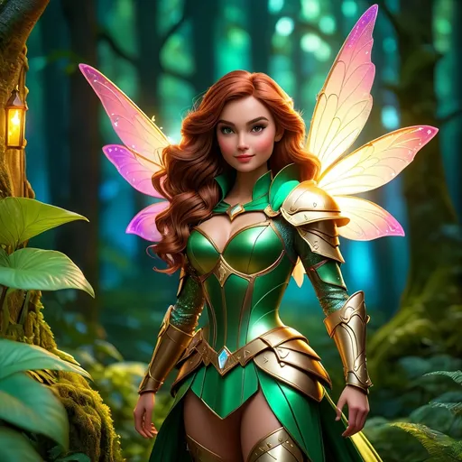 Prompt: Fairytale hero for hire, cinematic, highly detailed, magical realism, enchanting atmosphere, luminous lighting, vibrant colors, whimsical and adventurous, dynamic pose, intricate costume and armor design, ultra-detailed, high resolution, 4K, professionally rendered