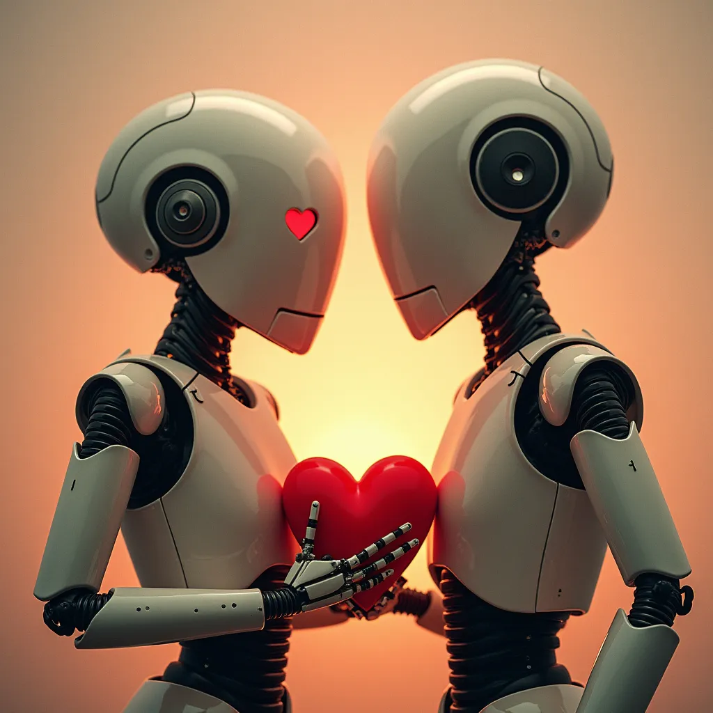 Prompt: Love and robots