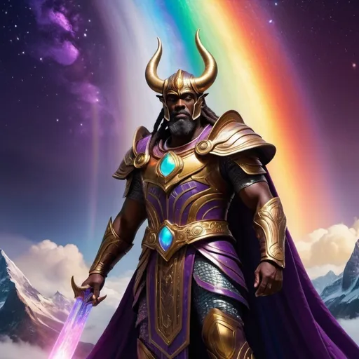 Prompt: Heimdall and Bifrost