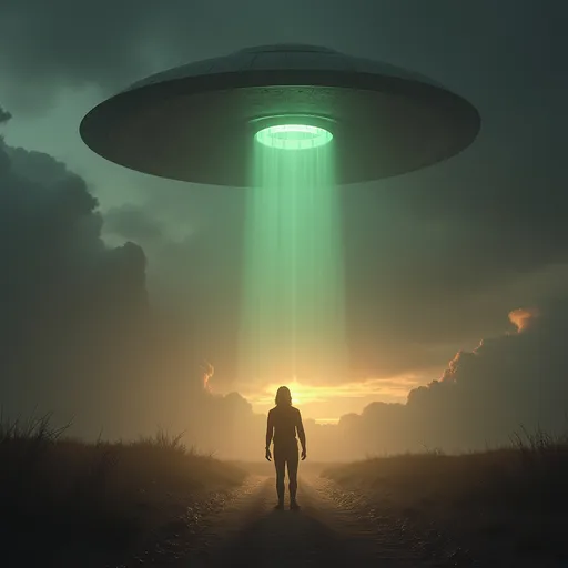 Prompt: Abducted by aliens