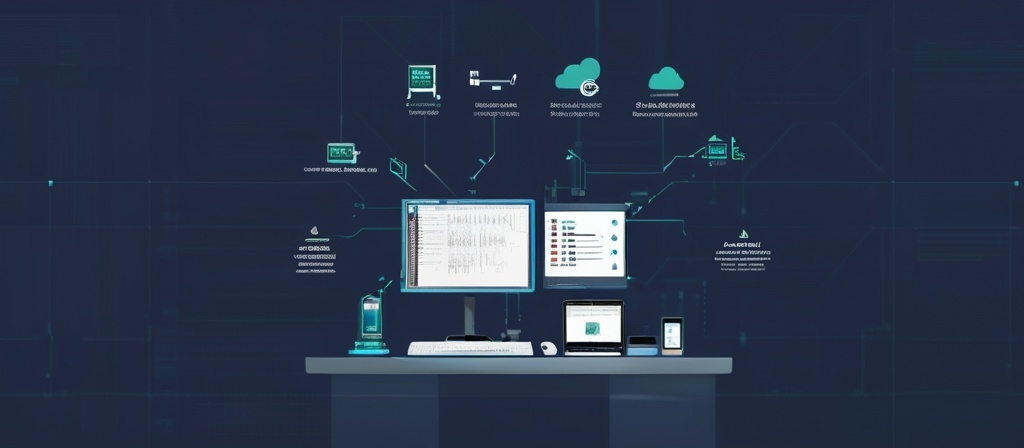 Prompt: a diagram of a computer system with many different components and numbers on it, including some of the components, database schema, R+V blueprint, a wireframe diagram, Microsoft, SAP, many statistics