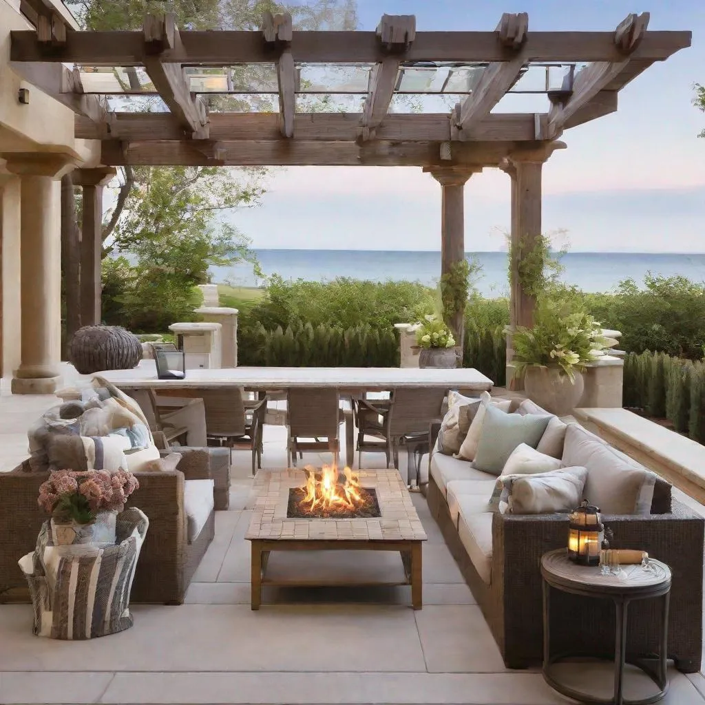 Prompt: outdoor living area
