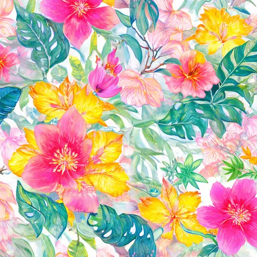 Prompt: Modern floral designs, vibrant and pastel colors, high quality, digital painting, intricate petals and leaves, contemporary art style, soft and natural lighting, pastel, vibrant, modern, intricate details, digital art, professional, for textiles