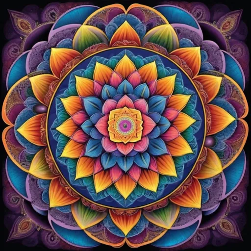 Prompt: Sacred colorful Geometry Mandelas
