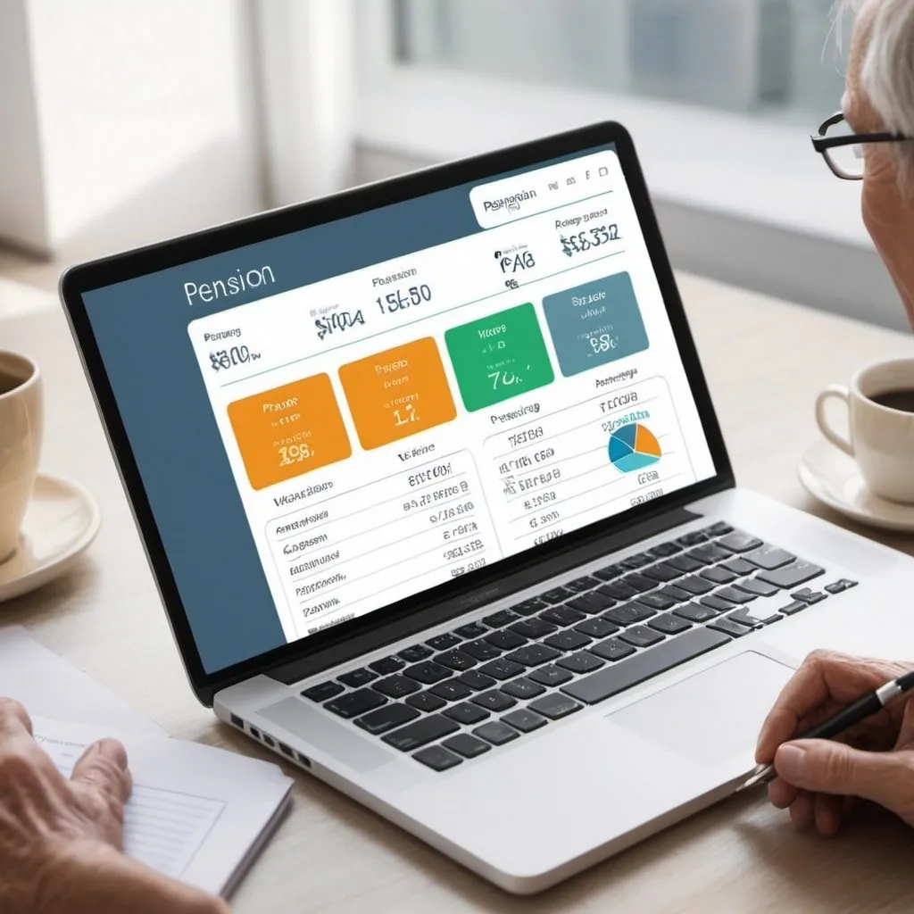 Prompt: pension web app for comparison between two types of pensions

